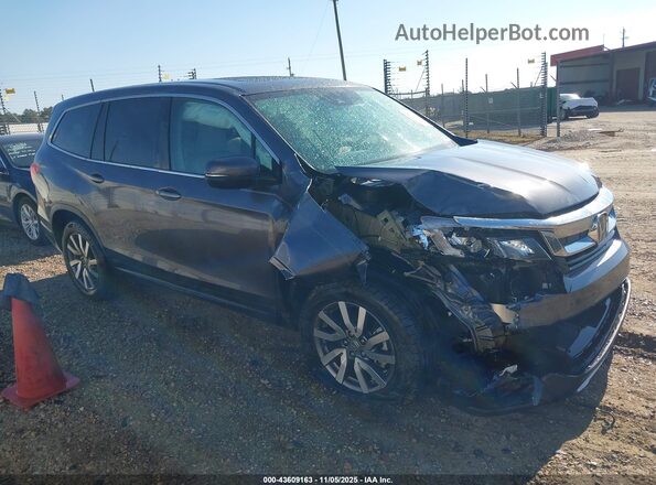 5FNYF5H57MB014497 2021 HONDA PILOT Серый Передняя правая четверть
