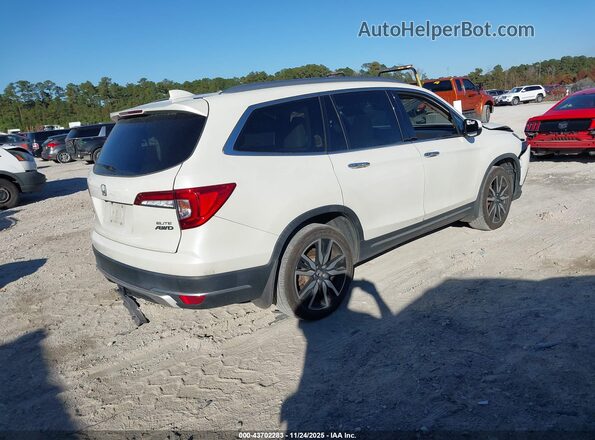 5FNYF6H01KB024451 2019 HONDA PILOT Белый Задняя правая четверть