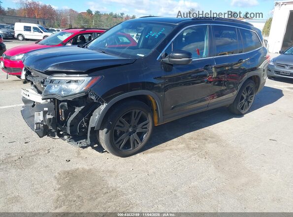 5FNYF6H20MB044467 2021 HONDA PILOT Черный Передняя левая четверть