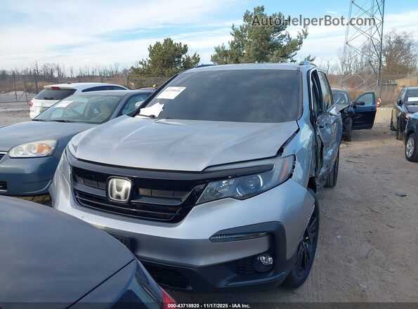5FNYF6H27MB087459 2021 HONDA PILOT Серебряный Вид щитка приборов