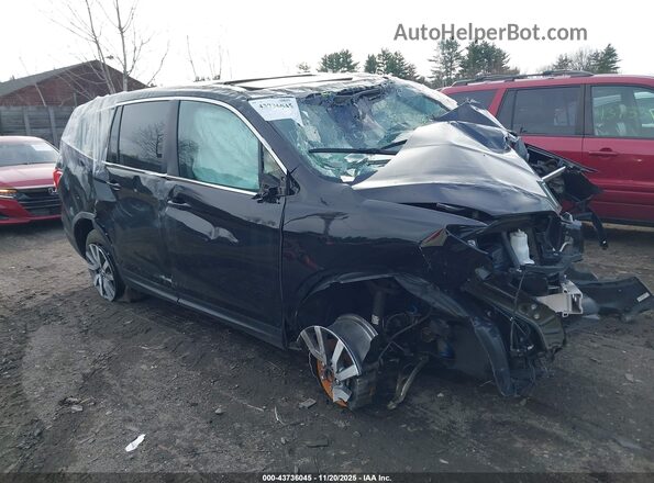 5FNYF6H55MB069844 2021 HONDA PILOT Черный Передняя правая четверть