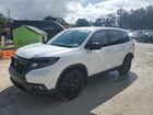 2021 Honda Passport Sport White vin: 5FNYF7H26MB002987
