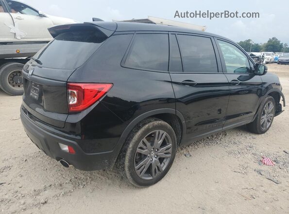 5FNYF7H54LB000258 2020 HONDA PASSPORT Черный Задняя правая четверть