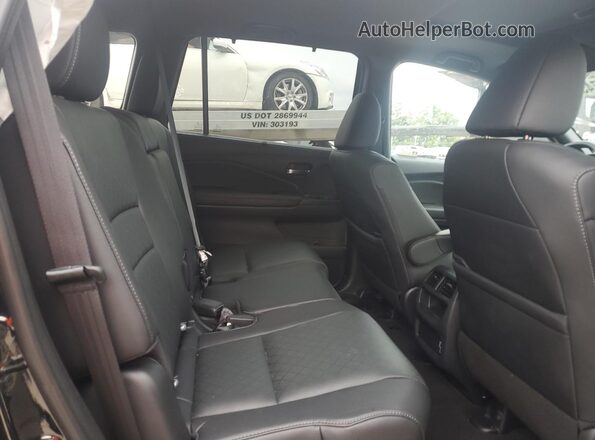 5FNYF7H54LB000258 2020 HONDA PASSPORT Черный Вид задней части салона