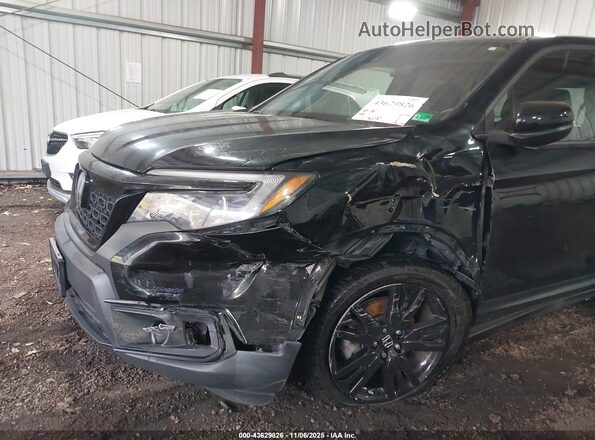 5FNYF8H28KB028672 2019 HONDA PASSPORT Черный Вид спереди