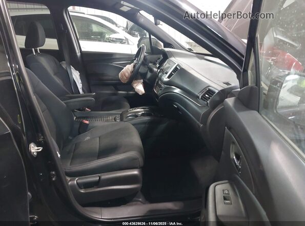 5FNYF8H28KB028672 2019 HONDA PASSPORT Черный Вид салона спереди