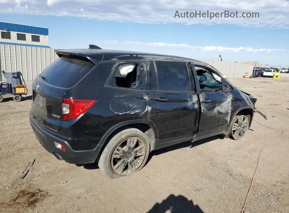 5FNYF8H53KB020831 2019 HONDA PASSPORT Черный Задняя правая четверть