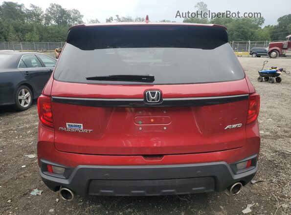 5FNYF8H55RB021988 2024 HONDA PASSPORT Красный Вид сзади