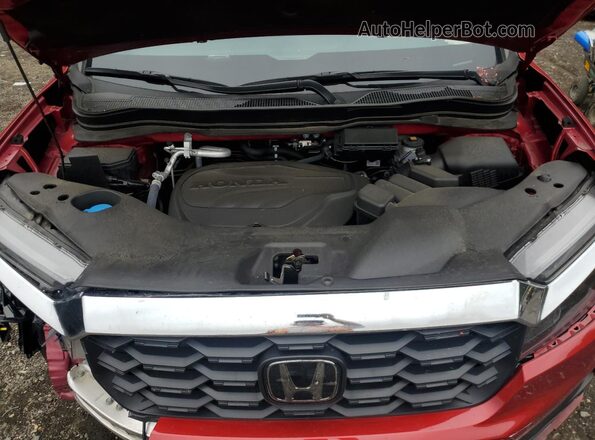 5FNYF8H55RB021988 2024 HONDA PASSPORT Красный Вид подкапотного пространства