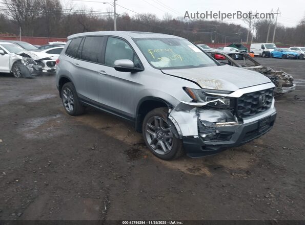 5FNYF8H56PB029448 2023 HONDA PASSPORT Серебряный Передняя правая четверть