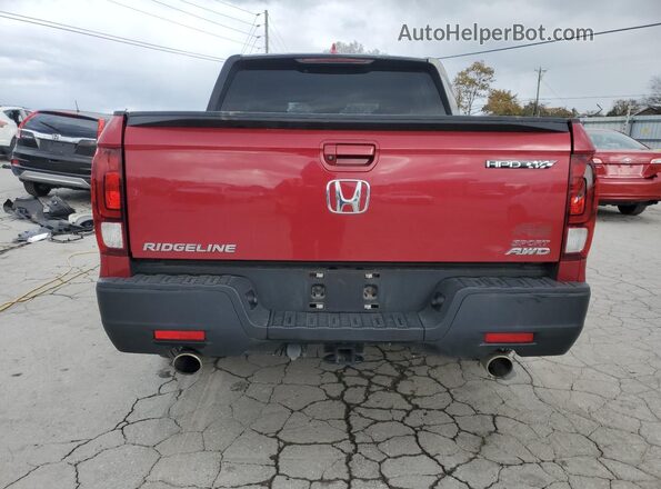 5FPYK3F10MB007284 2021 HONDA RIDGELINE Red Вид ззаду