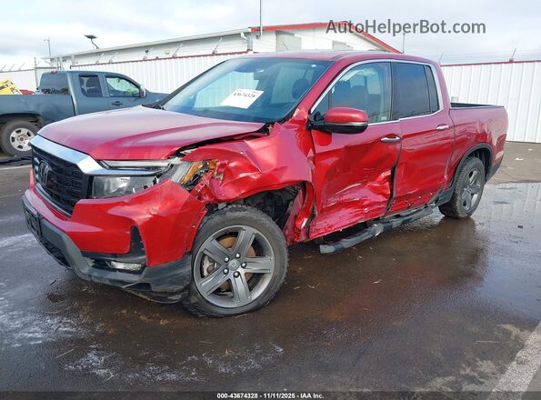 5FPYK3F75MB007754 2021 HONDA RIDGELINE Red Vista tres cuartos delantera izquierda