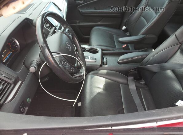 5FPYK3F75MB017913 2021 HONDA RIDGELINE Burgundy Front interior view