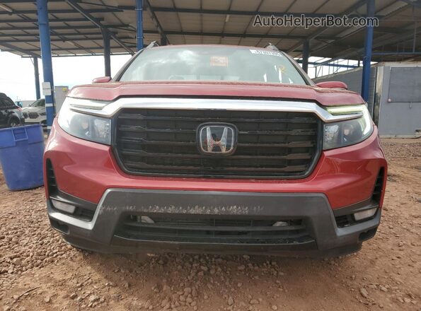 5FPYK3F75MB017913 2021 HONDA RIDGELINE Burgundy Front view