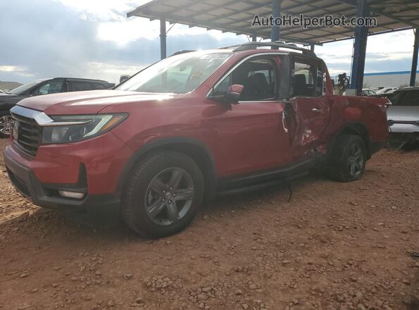 5FPYK3F75MB017913 2021 HONDA RIDGELINE Burgundy Front left