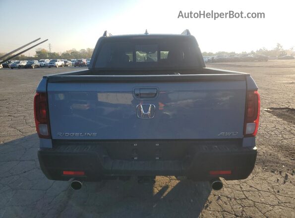 5FPYK3F86NB020801 2022 HONDA RIDGELINE Blue Вид ззаду