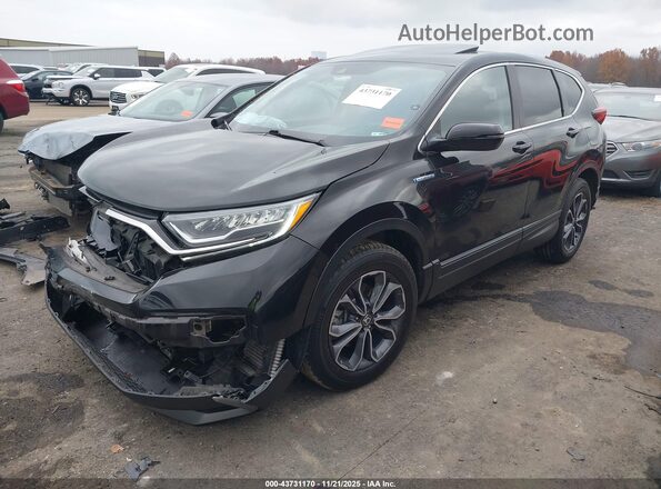 5J6RT6H80NL025475 2022 HONDA CR-V HYBRID Черный Передняя левая четверть