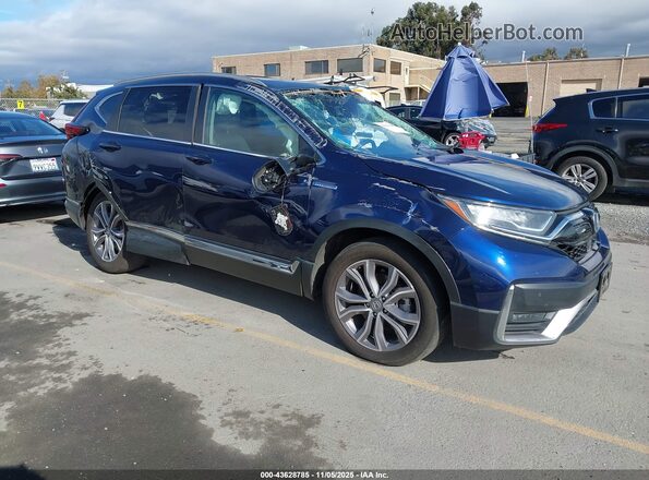 5J6RT6H91NL018690 2022 HONDA CR-V HYBRID Blue Передня права чверть