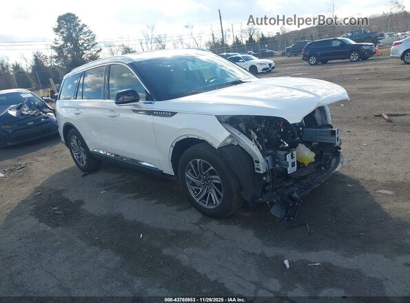 5LM5J6WC9RGL08143 2024 LINCOLN AVIATOR Белый Передняя правая четверть
