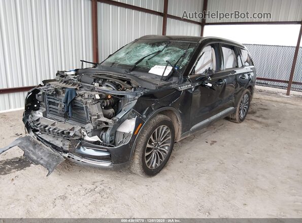 5LM5J7WC4NGL03142 2022 LINCOLN AVIATOR Черный Передняя левая четверть