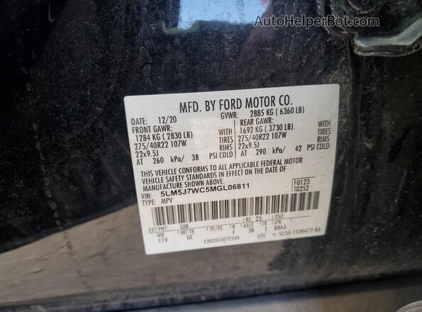 5LM5J7WC5MGL06811 2021 LINCOLN AVIATOR Черный Вид подкапотного пространства