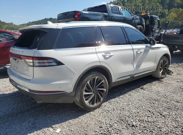 5LM5J7XC9MGL05708 2021 LINCOLN AVIATOR Белый Задняя правая четверть