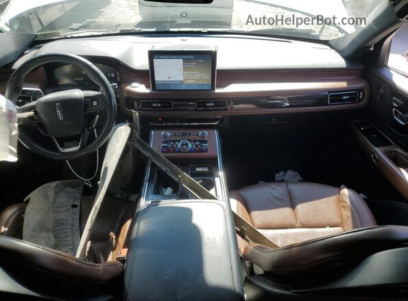 5LM5J7XC9MGL05708 2021 LINCOLN AVIATOR Белый Вид панели приборов