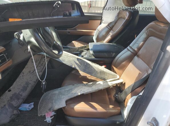 5LM5J7XC9MGL05708 2021 LINCOLN AVIATOR Белый Вид салона спереди