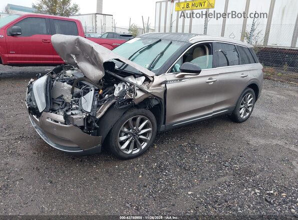 5LMCJ1D95MUL20107 2021 LINCOLN CORSAIR Tan Vista tres cuartos delantera izquierda