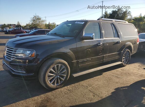 5LMJJ3HT8GEL08184 2016 LINCOLN NAVIGATOR Черный Передняя левая четверть