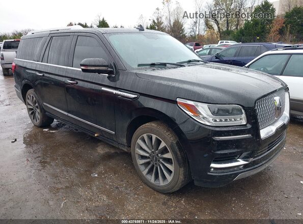 5LMJJ3HT9JEL04734 2018 LINCOLN NAVIGATOR L Black Przód prawy