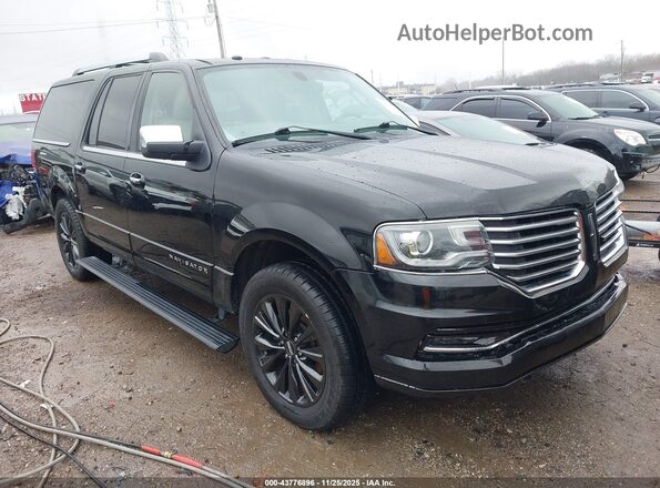 5LMJJ3JT5GEL09660 2016 LINCOLN NAVIGATOR L Черный Передняя правая четверть
