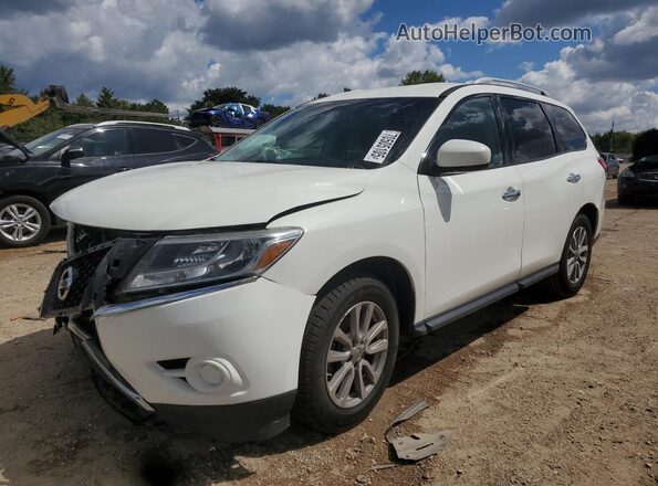 5N1AR2MM7GC643159 2016 NISSAN PATHFINDER White Առջևի ձախ երեք քառորդ տեսարան