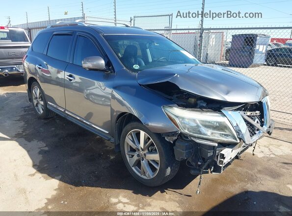 5N1AR2MN3GC643006 2016 NISSAN PATHFINDER Серый Передняя правая четверть