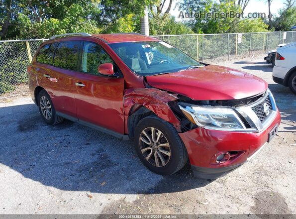 5N1AR2MN8GC607828 2016 NISSAN PATHFINDER Red Przód prawy