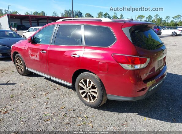 5N1AR2MN8GC607828 2016 NISSAN PATHFINDER Red Tył lewy