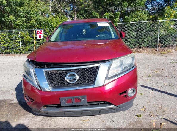 5N1AR2MN8GC607828 2016 NISSAN PATHFINDER Red Widok zestawu wskaźników