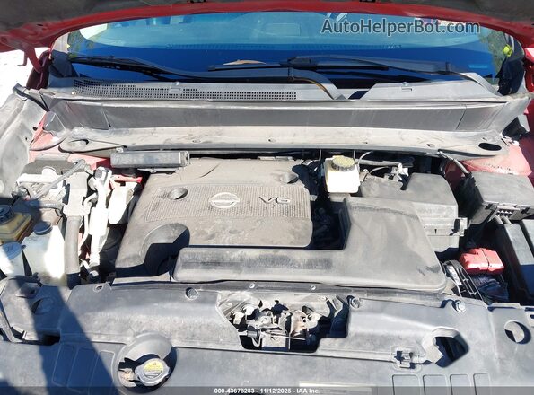 5N1AR2MN8GC607828 2016 NISSAN PATHFINDER Red Widok z tyłu