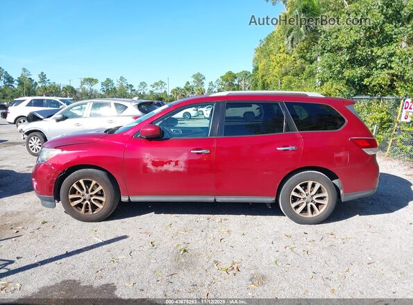 5N1AR2MN8GC607828 2016 NISSAN PATHFINDER Red Widok wnętrza 360 stopni