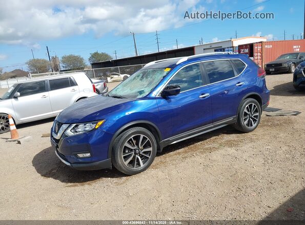 5N1AT2MT5KC788833 2019 NISSAN ROGUE Синий Передняя левая четверть