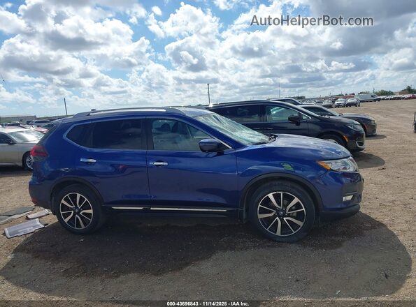 5N1AT2MT5KC788833 2019 NISSAN ROGUE Синий Вид задней части салона