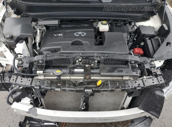 5N1DL0MM0LC530196 2020 INFINITI QX60 White ძრავის განყოფილების ხედი