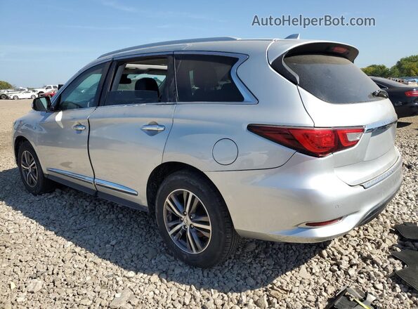 5N1DL0MM1HC505346 2017 INFINITI QX60 Серебряный Задняя левая четверть
