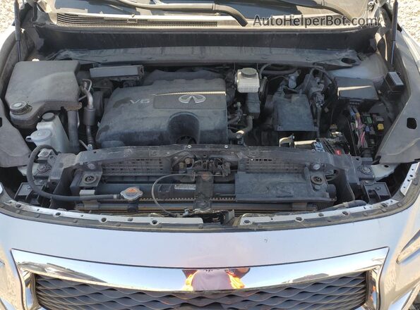 5N1DL0MM1HC505346 2017 INFINITI QX60 Серебряный Вид подкапотного пространства