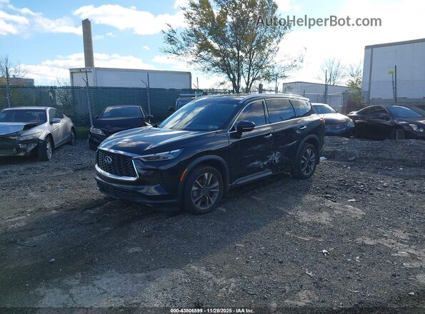 5N1DL1FS2RC355766 2024 INFINITI QX60 Black Առջևի ձախ երեք քառորդ տեսարան