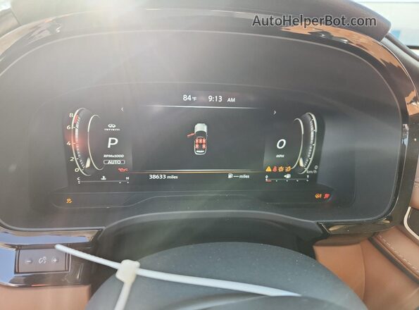 5N1DL1GSXPC345627 2023 INFINITI QX60 Синий Вид щитка приборов