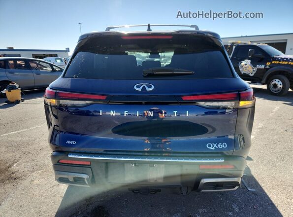 5N1DL1GSXPC345627 2023 INFINITI QX60 Синий Вид сзади
