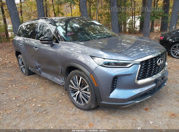5N1DL1HU0PC352912 2023 INFINITI QX60 Серый Передняя правая четверть