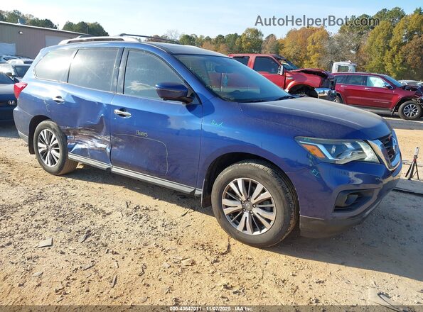 5N1DR2MM0HC684683 2017 NISSAN PATHFINDER Синий Передняя правая четверть