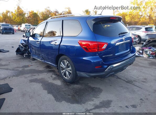 5N1DR2MM7JC662265 2018 NISSAN PATHFINDER Синий Задняя левая четверть